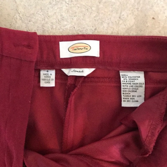 Red❤️ Talbots pants/slacks - Picture 2 of 4